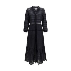 Marant Etoile Black Cotton Casual Women's Dress